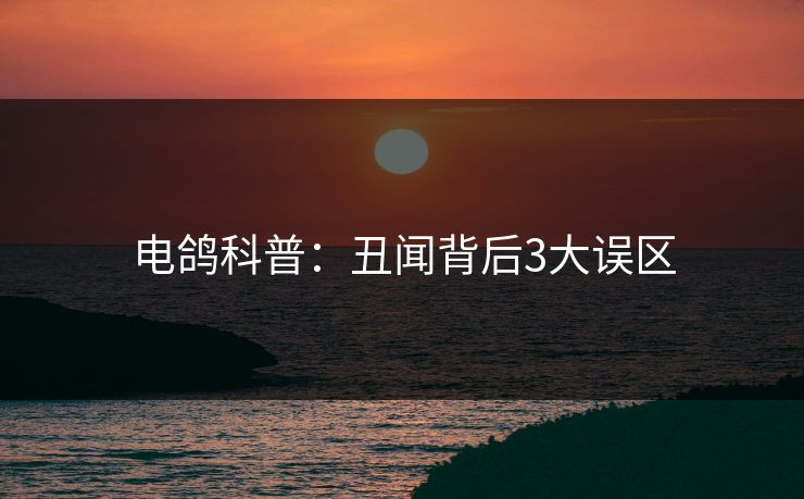 电鸽科普：丑闻背后3大误区